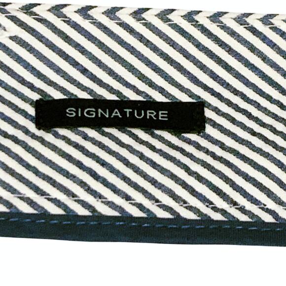 Talbots Signature Womens 12 Cropped Capri Pants Seersucker Beach Nautical Resort - Picture 3 of 13